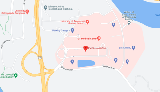 Google Map Showing Pat Summitt Clinic location