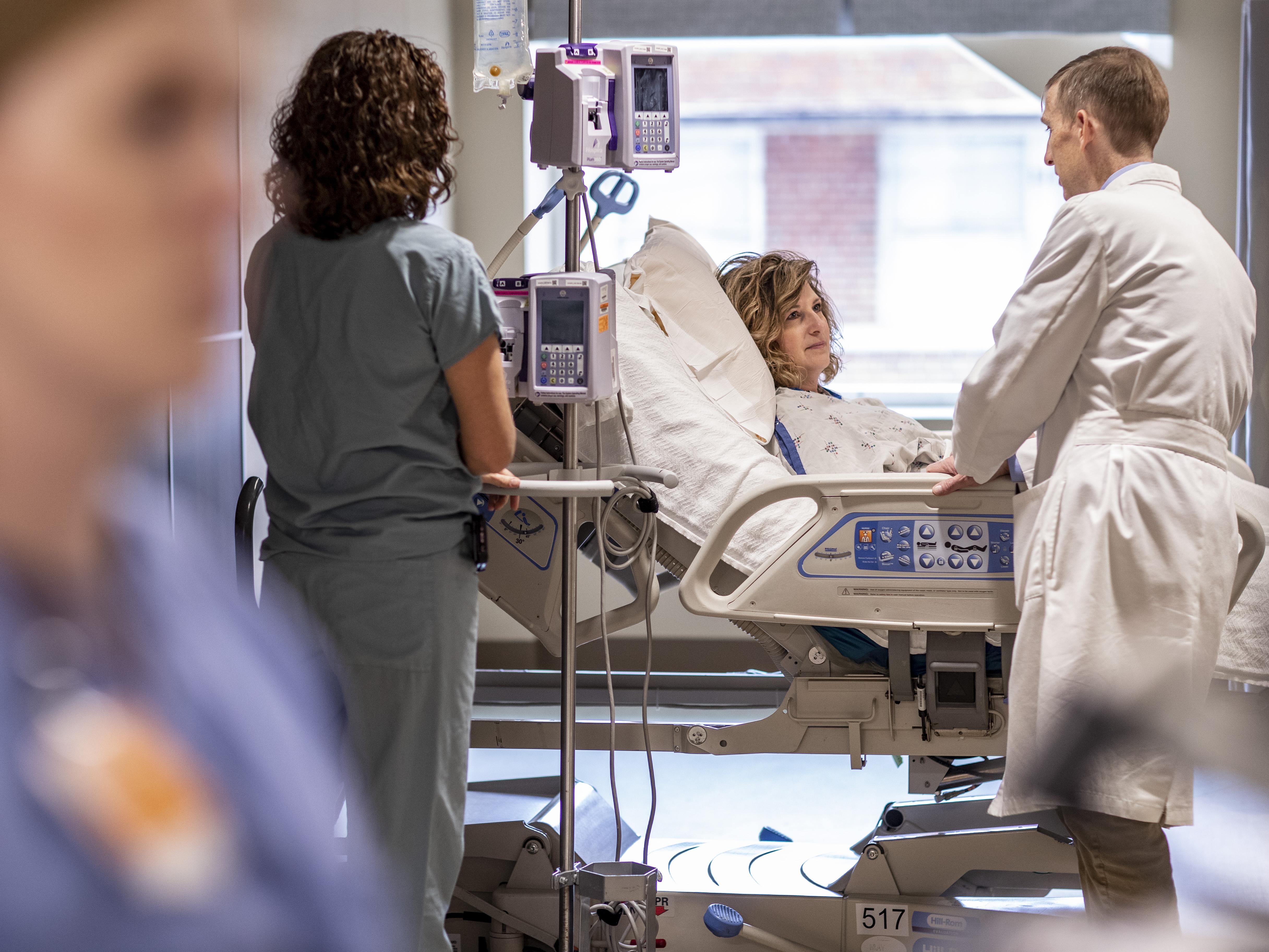 doctor talking to a patient