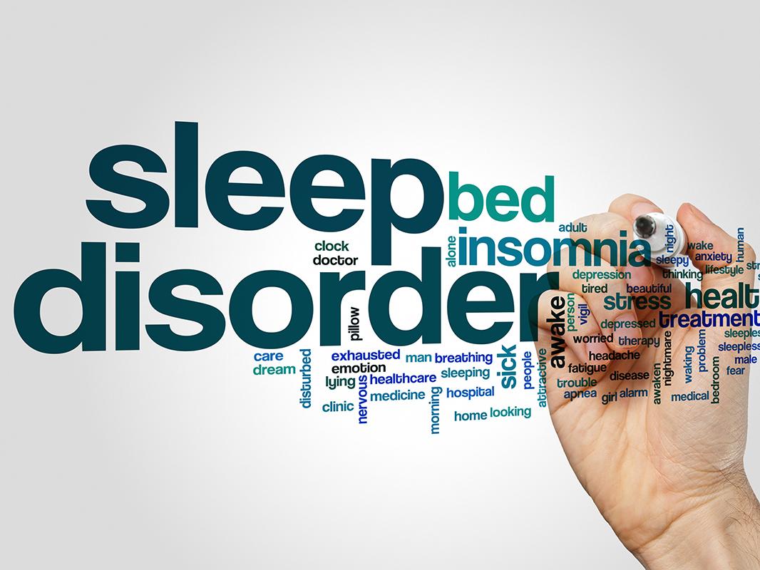 Sleep disorders word cloud
