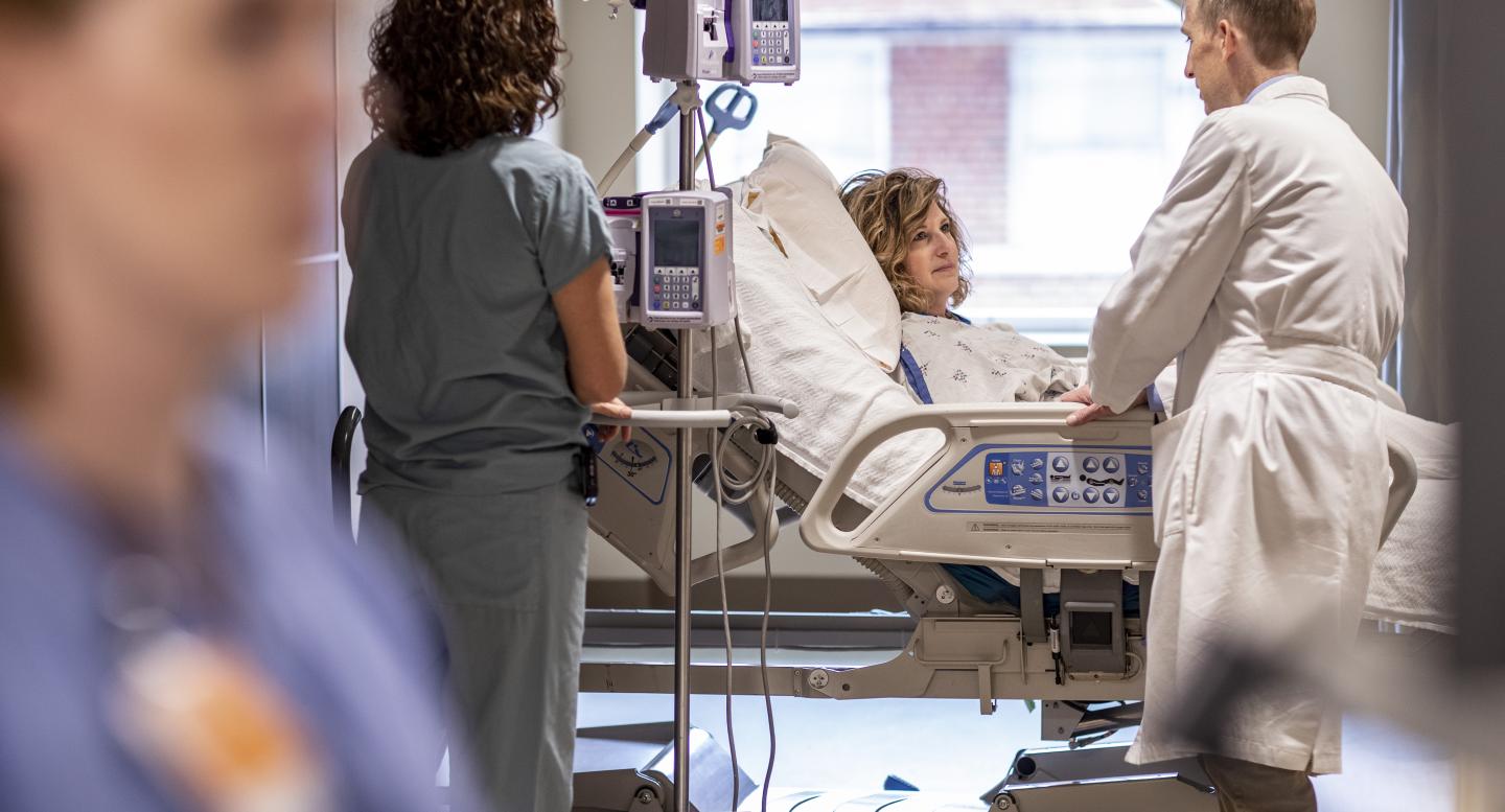 doctor talking to a patient