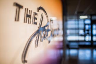 Backlit image of the Pat Summit Clinic entrance