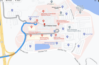 location of Emergency Department main campus on map