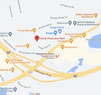 map showing location of Family Physicians West