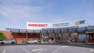 The Haslam Family Center for Emergency & Trauma Front Entrance Rendering.png