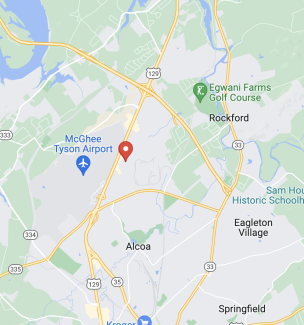 Map for UT Fam Physicians Alcoa in Alcoa