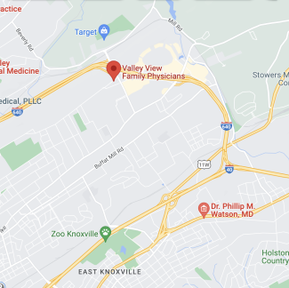 location of Valley View Family Physicians on map