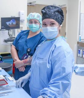 Two certified nursing techs CSTs in OR