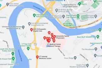 Google map of physical therapy E-Clinic