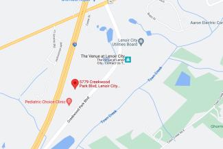 Google map of Regional Health Center Lenoir City