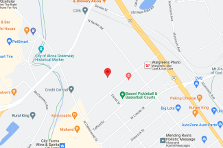 Map of University Cancer Specialists 270 Joule St Alcoa Tenn