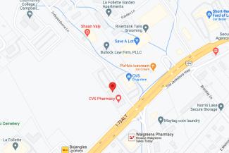 Google map of University Medical Plaza, LaFollette, TN 