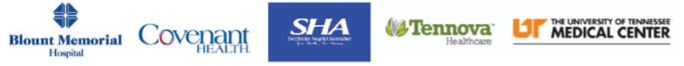 Logos of East Tennessee area hospitals